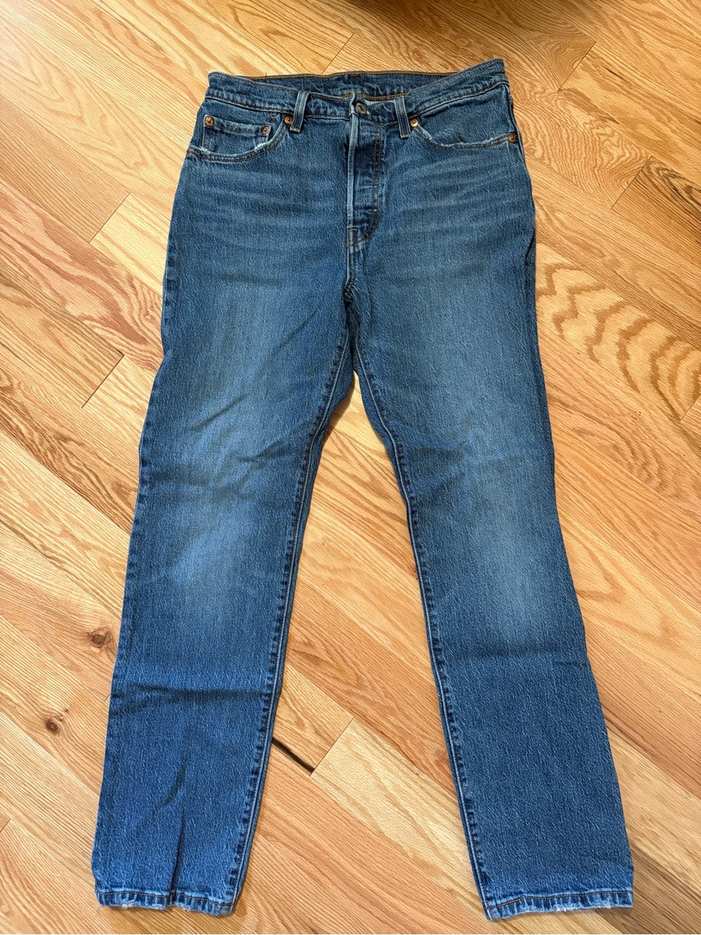 Levi’s 501 💙 Classic Women's Blue Straight-Leg Jeans W28 L30